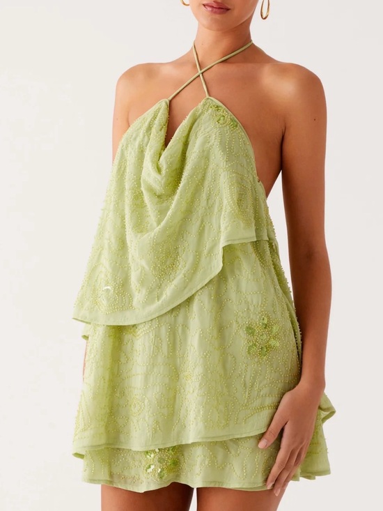 Peppermayo Dresses & Skirts - Peppermayo On The Go Beaded Mini Dress